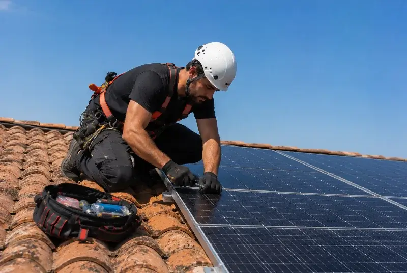 Maintenance et monitoring de panneaux solaires à Caignac